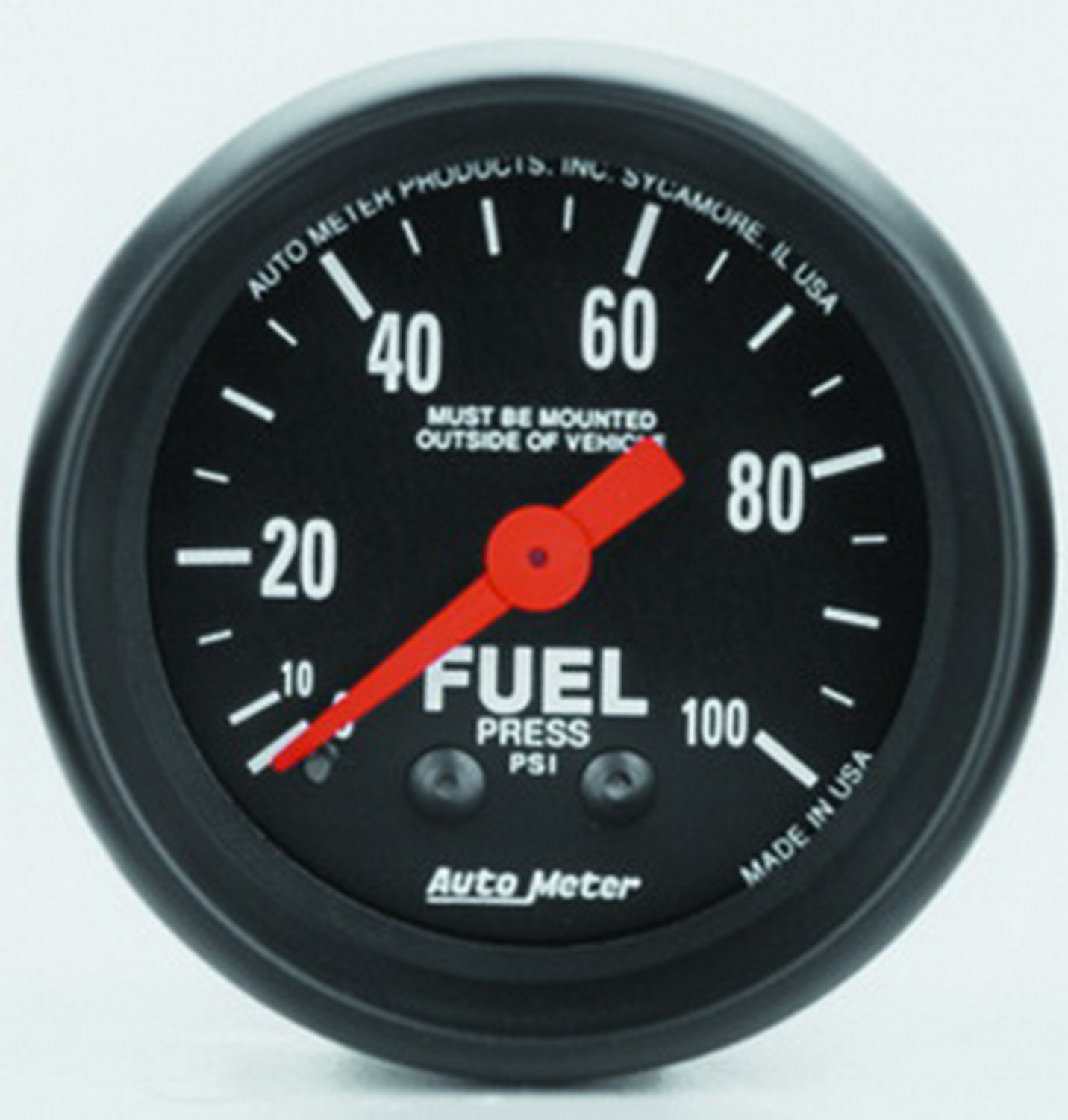 Autometer 2612 Z-Series Mechanical Fuel Pressure Gauge Auto Meter Products