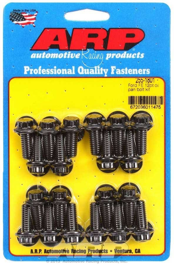 Arp 255-1801 12-Point Oil Pan Bolt Kit For Ford Fe Series Arp  12-Point Oil Pan