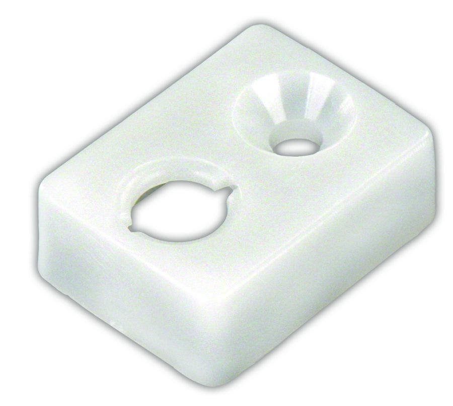 Jr Products 81465 End Stop - Type E   Window Curtain Track End Stop; Color -