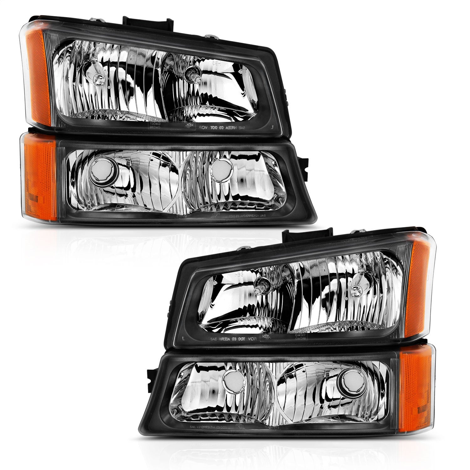 Anzo Usa 111452 Crystal Headlight Set   Crystal Headlight Set