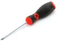 Performance Tool W30970 Black & Red Slotted Screwdriver, 1/8" X 3   Screwdriver;
