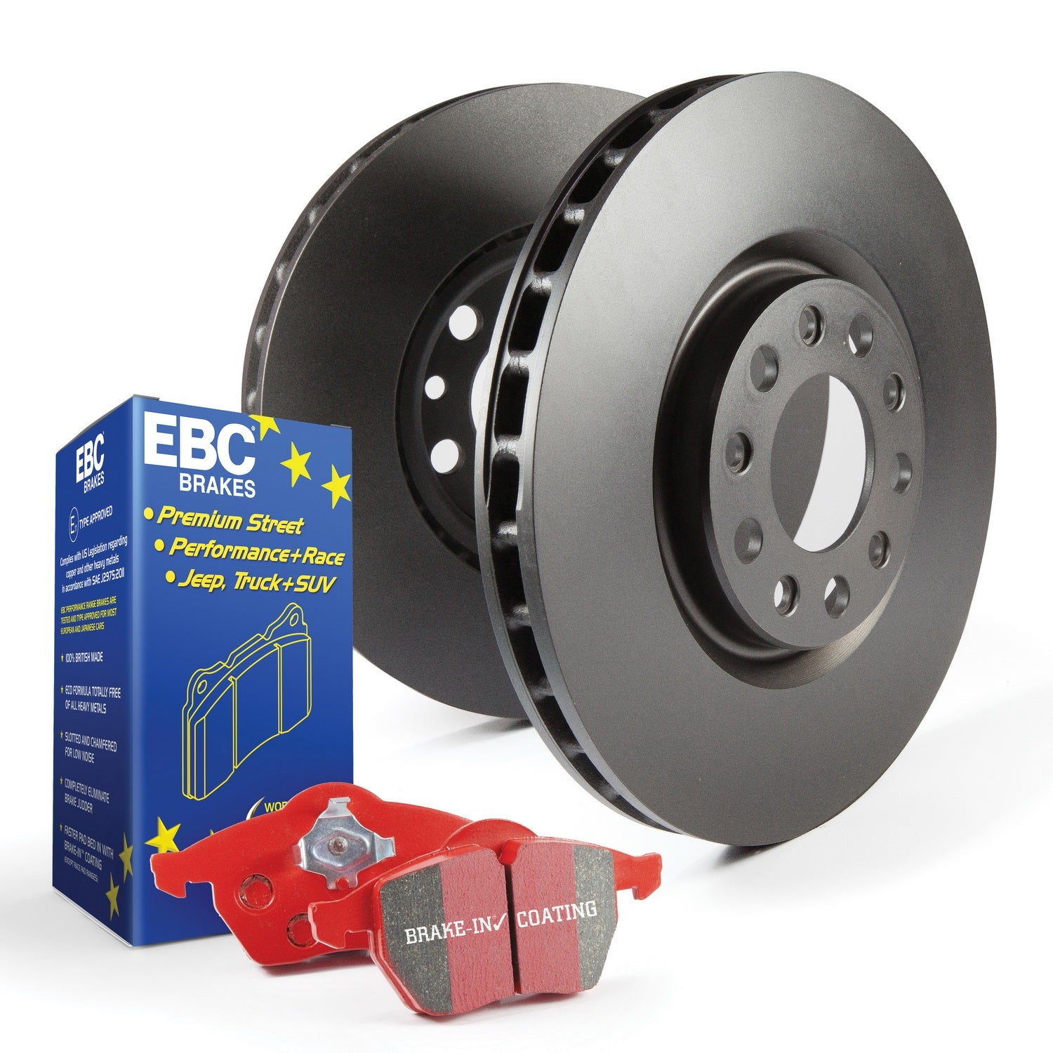 Ebc Brakes S12kf1194 S12 Kits Redstuff And Rk Rotors Fits 12-17 500   S12 Kits
