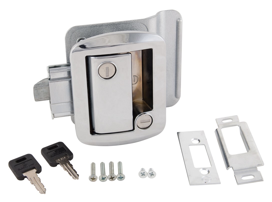Metal Tt Lock W/Keys Chr Metal Tt Lock W/Keys Chr