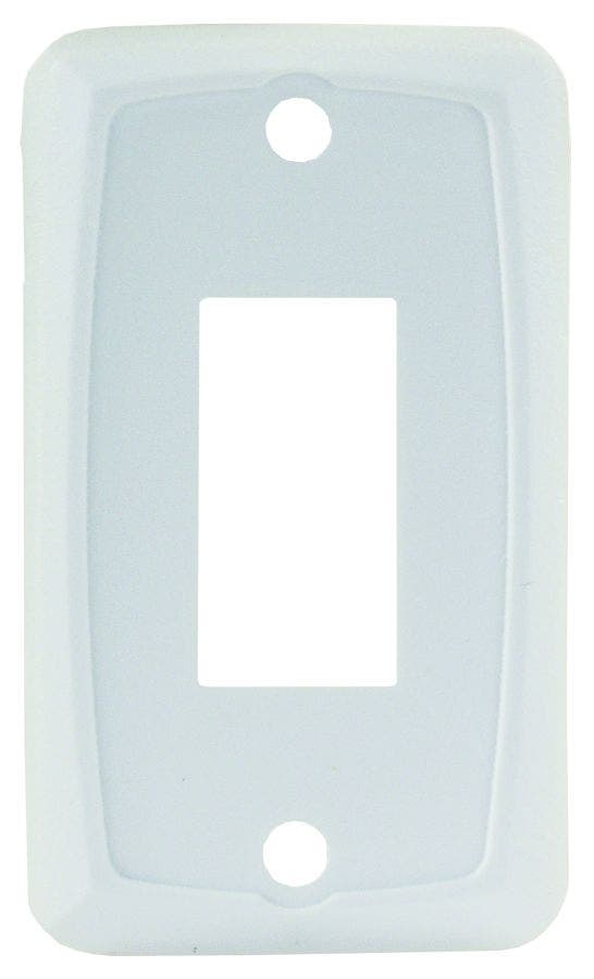 Jr Products 12845 White Single Switch Face Plate   Multi Purpose Switch