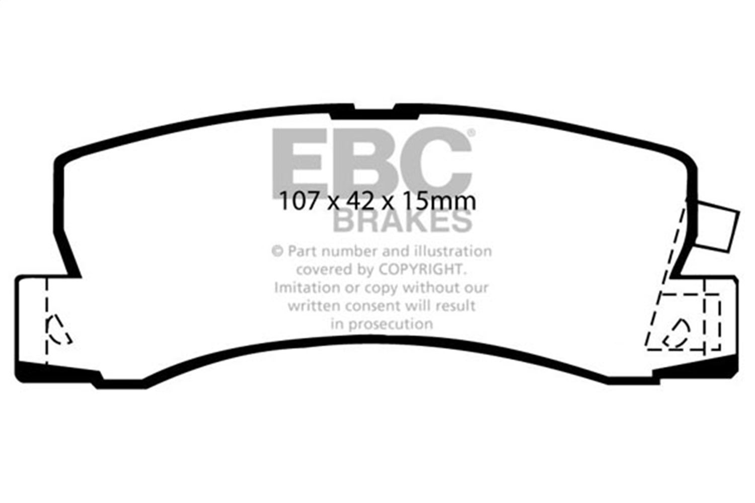 Ebc Brakes Dp4628r Yellowstuff Street And Track Brake Pads   Yellowstuff Street