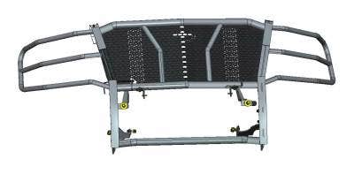 Black Horse Off Road Rugged Heavy Duty Grille Guard Black Steel Ru-Chta07-B