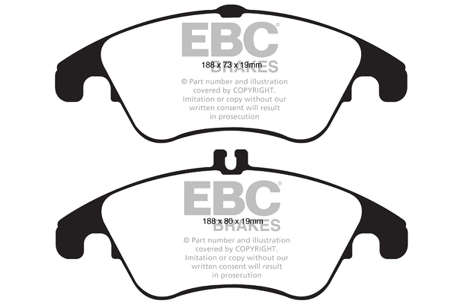 Ebc Brakes Dp41991r Yellowstuff Street And Track Brake Pads   Yellowstuff Street
