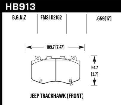 Hawk Performance - Street Brake Pads (Hb913z.659)  - Street Brake Pads ()