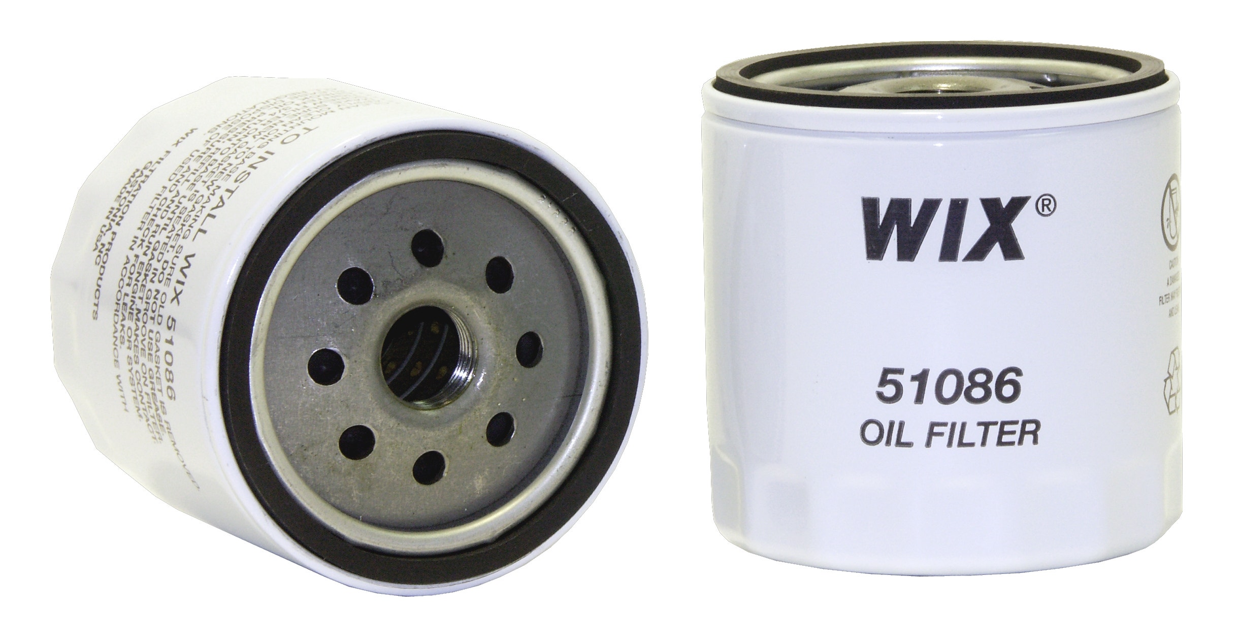 Wix Engine Oil Filter P/N:51086  Filters  Oil Filter; Type - Canister, Color -