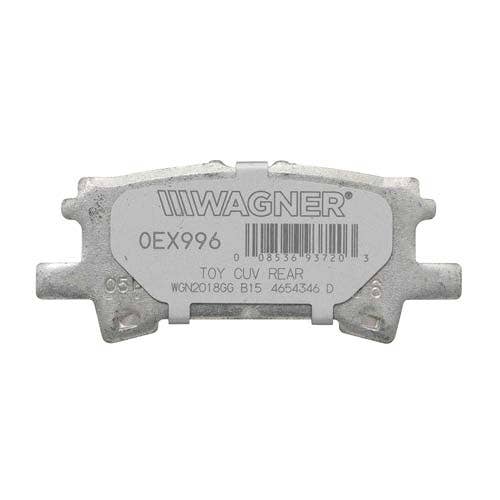 Wagner Brake Disc Brake Pad Set P/N:Oex996 S  Brake Pad Oex; Recommended Use -