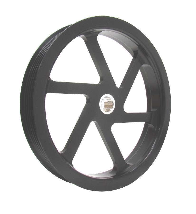 Krc Power Steering Krc 20017600 6.0" P/S Pump Pulley ( 6-Rib Alum)   6.0  P/S