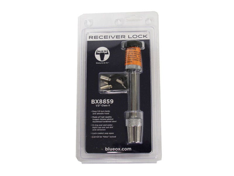 Blue Ox Bx8859 Trailer Hitch Baseplate Lock   Trailer Hitch Pin; Includes Key