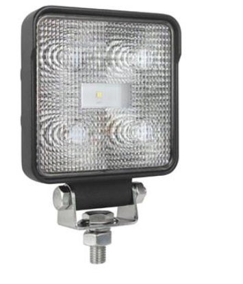 Hella 357107001 Valuefit 4 Square Led Close Range Worklight, Black  Optilux (R)
