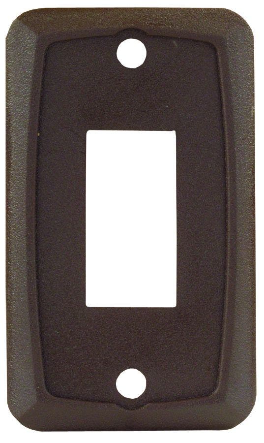 Jr Products 12865 Brown Single Switch Face Plate   Multi Purpose Switch