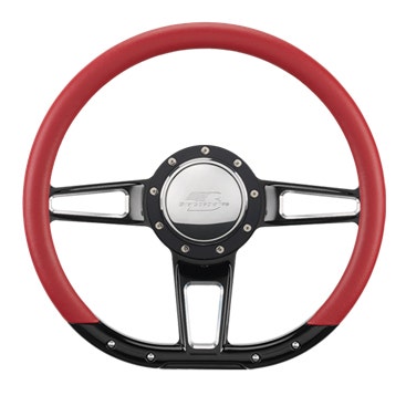 Billet Spec Steering Wheel 14" D Shape Formula, Black Billet Spec Steering Wheel