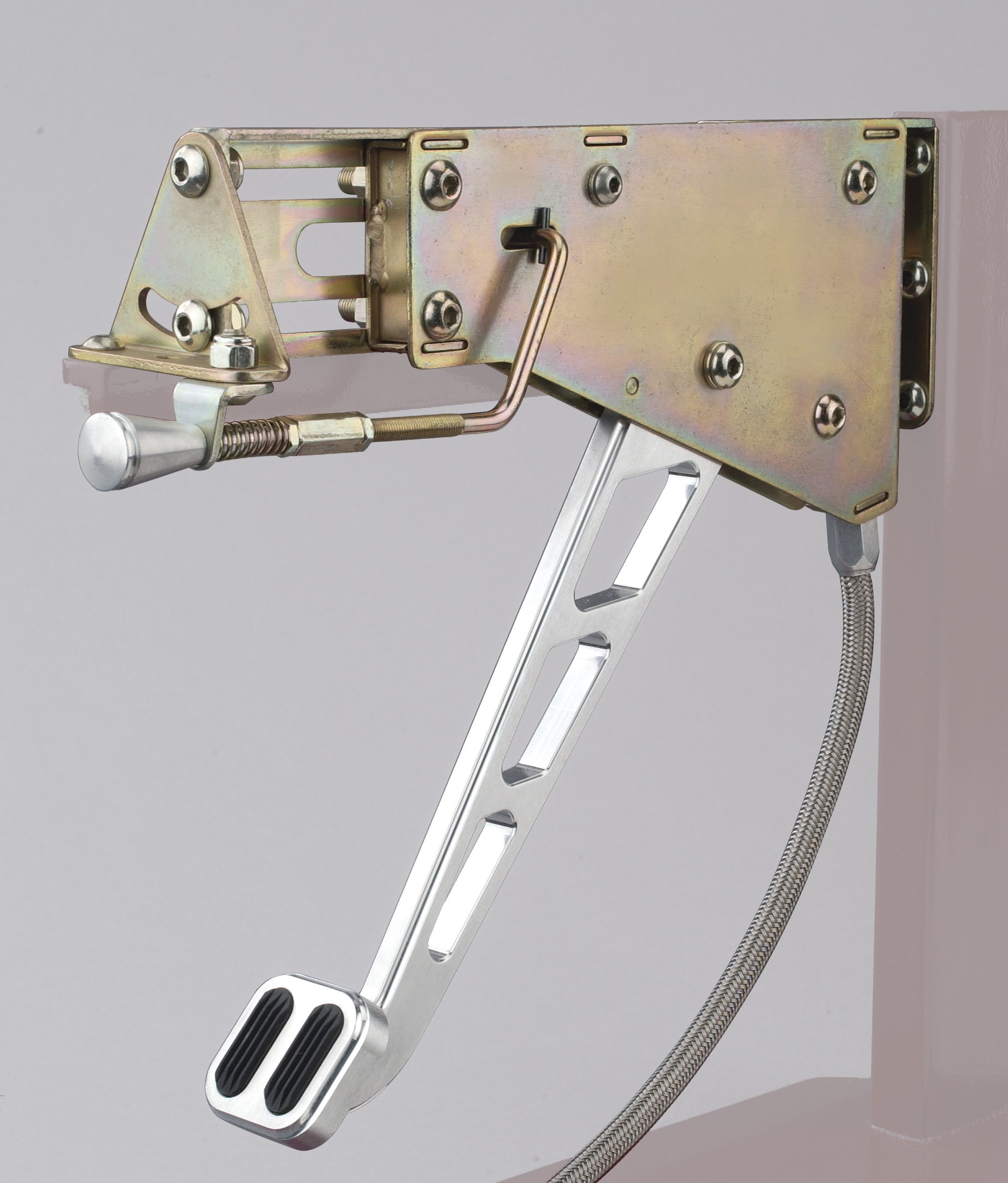 Lokar Efb-9003 Billet Aluminum Under-The-Dash Foot Operated Emergency Brake With