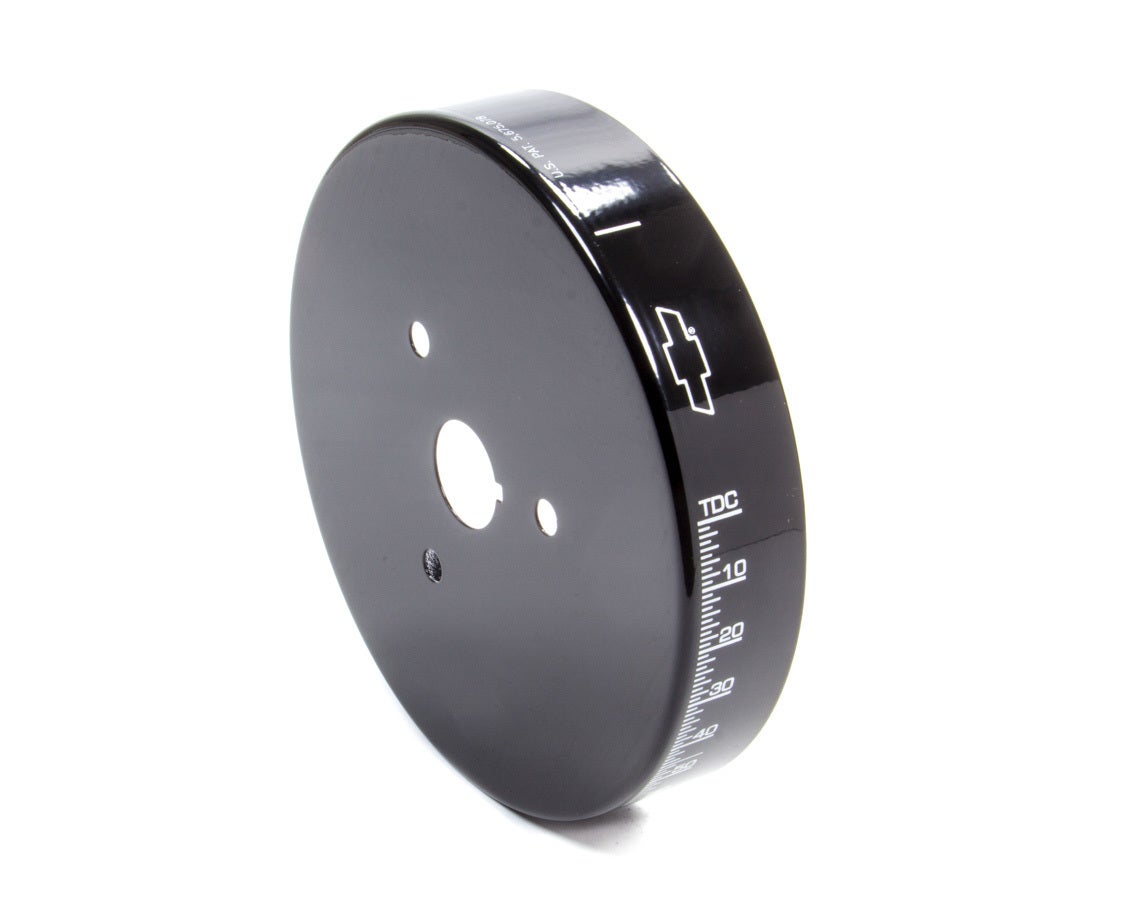 Proform Harmonic Balancer Cover, Timing Marks, Bowtie Logo, Aluminum, Black, 8