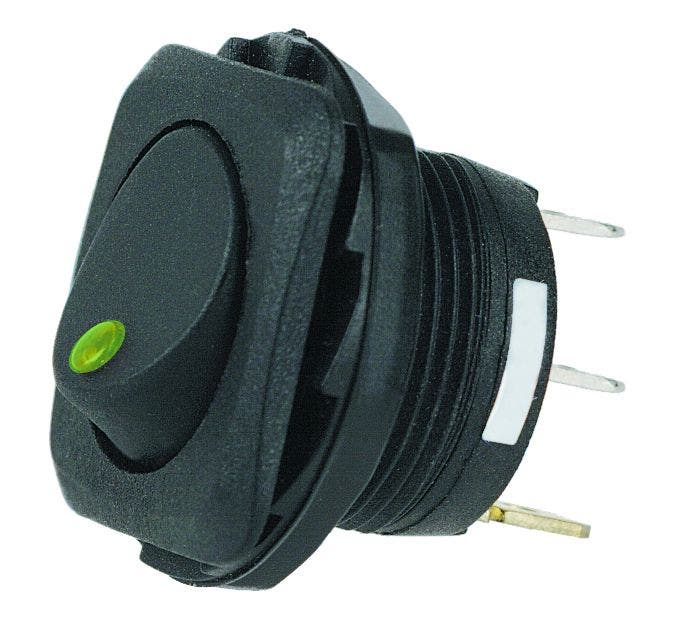 Hella H61923001 Spst Led Green Rocker Switch   Multi Purpose Switch; Type -