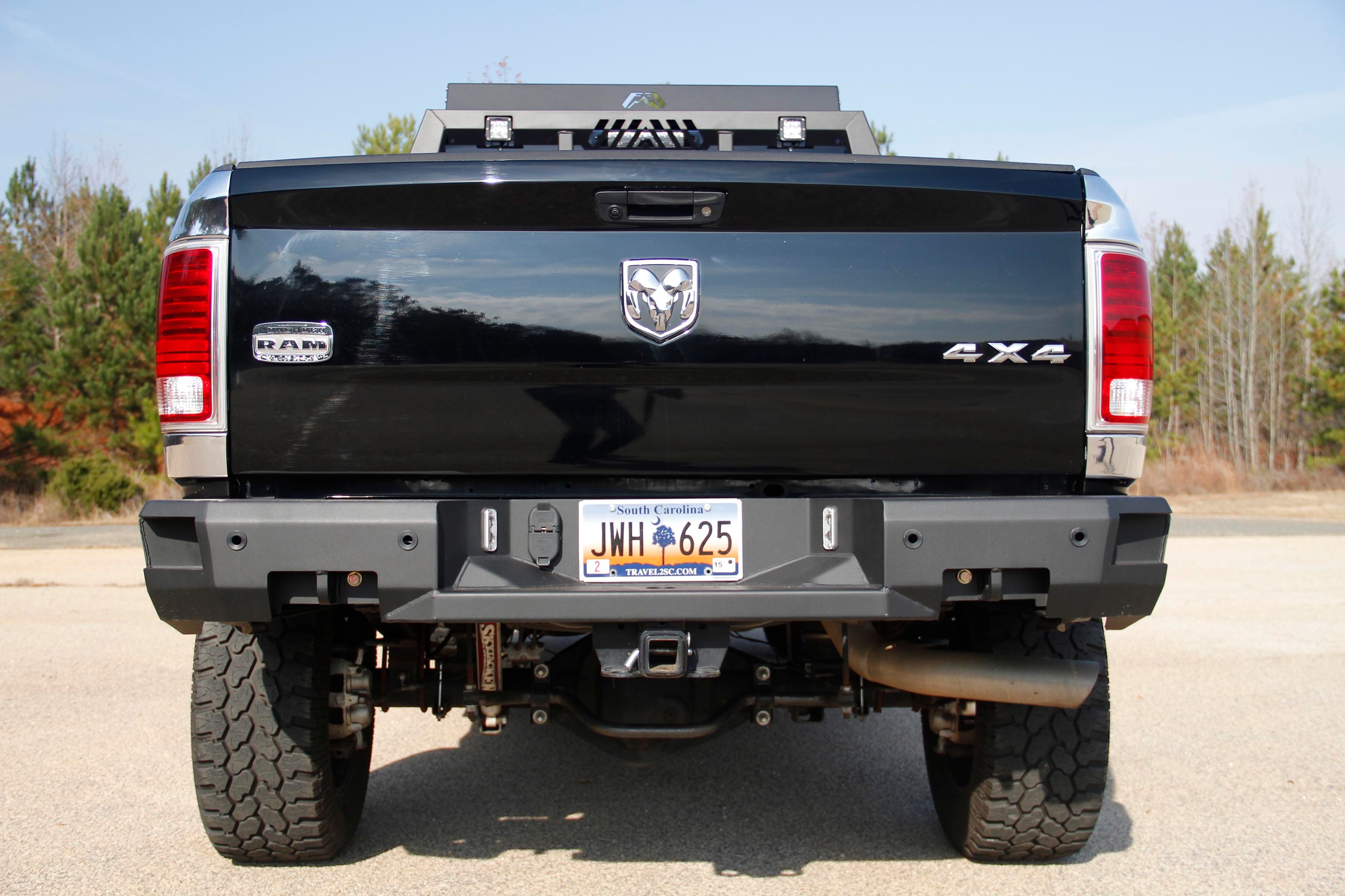 Fab Fours Dr09-W2952-1 Heavy Duty Rear Bumper   Bumper Premium; With Bull Bar -