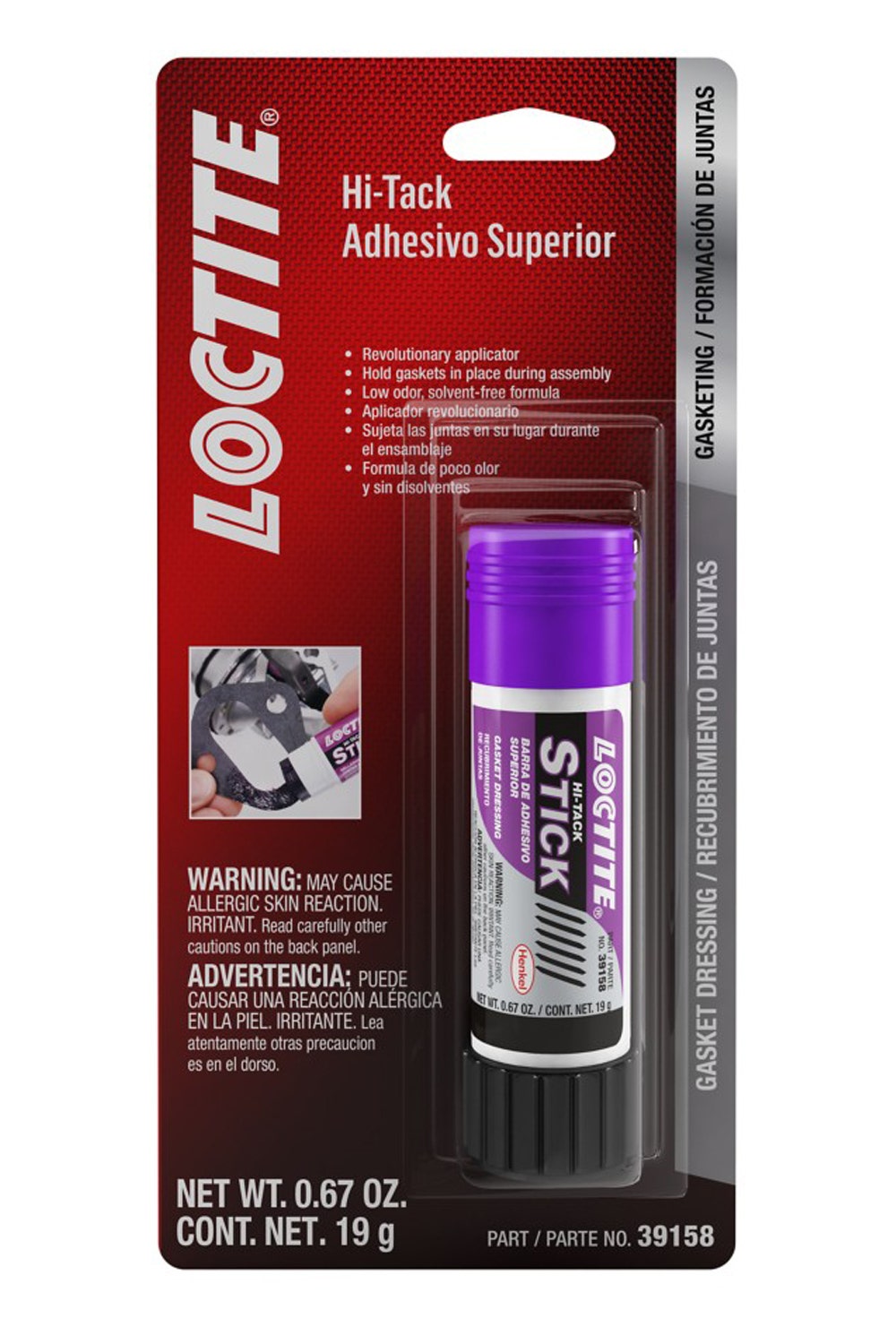 Loctite 534 Hi-Tack Gasket Dressing Glue Stick For Automotive: Anaerobic,