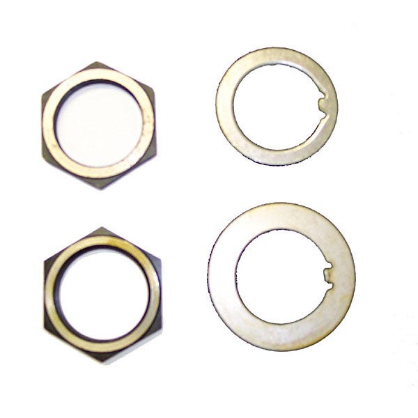 Omix 16710.01 Spindle Nut And Washer Kit -Ada  Spindle Nut; Type - Standard Hex,