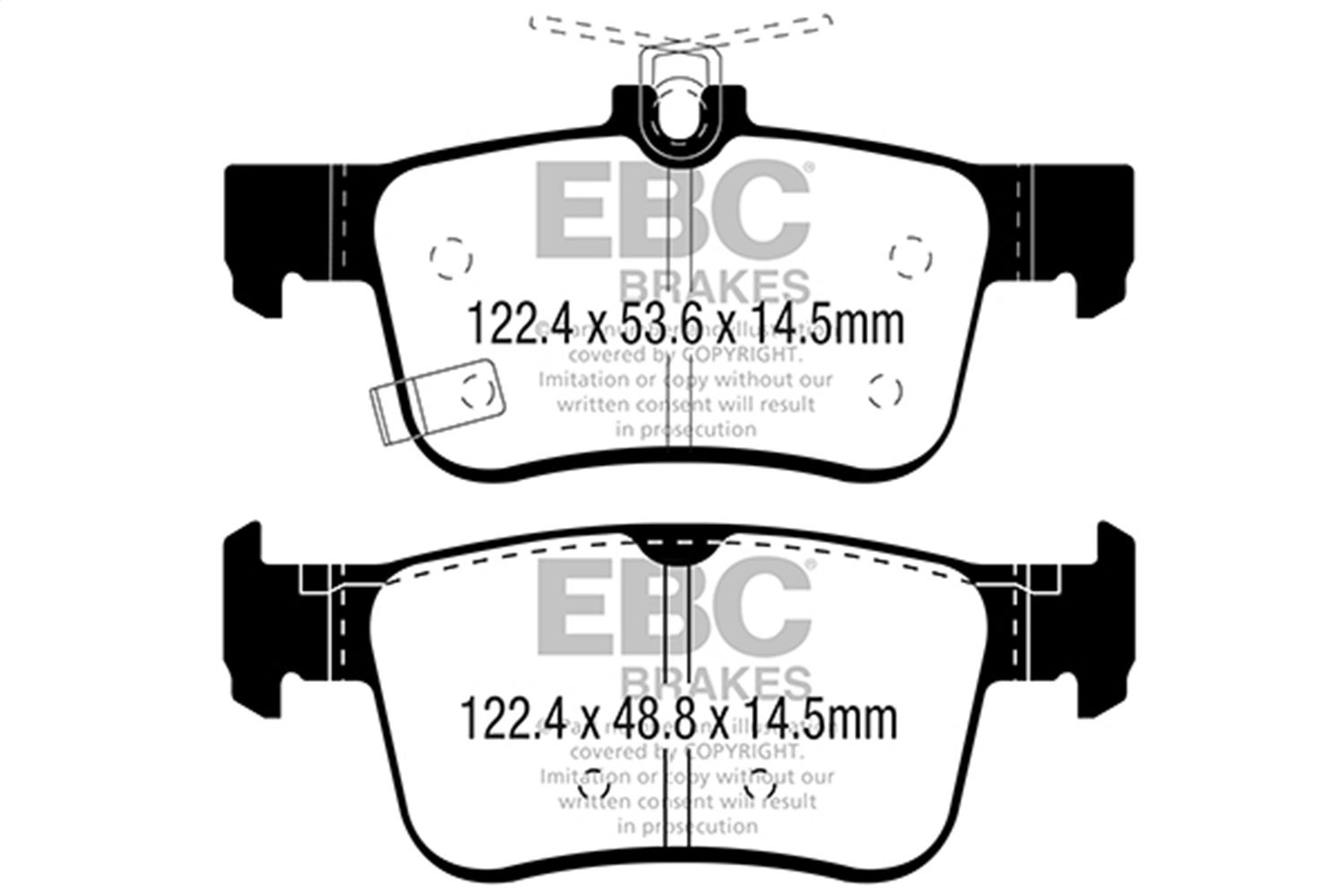 Ebc Brakes Dp42301r Yellowstuff Street And Track Brake Pads Fits 16-23 Civic Rdx