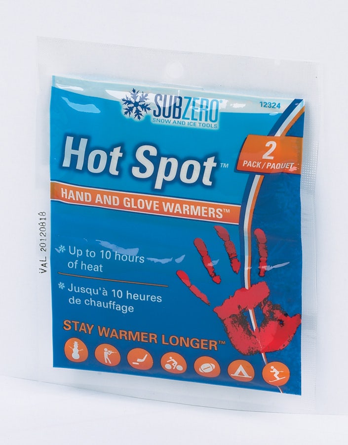 Subzero 12324 Hotspot Hand And Glove Warmer, 2 Pack Subzero  Hotspot Hand And