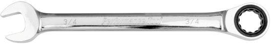 Performance Tool W30258 Professional Chrome Vanadium Sae 3/4" Ratcheting Wrench