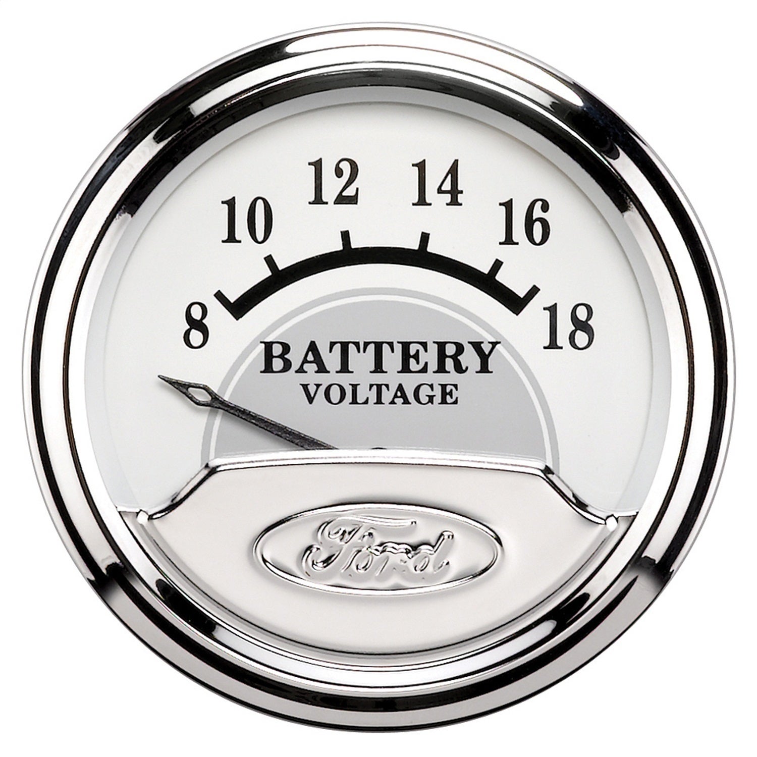 Autometer 880354 Ford Masterpiece Electric Voltmeter Gauge   Ford Masterpiece