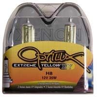 Hella H71071072 Optilux Xy Series H8 Xenon Yellow Halogen Bulbs, 12V, 35W, 2