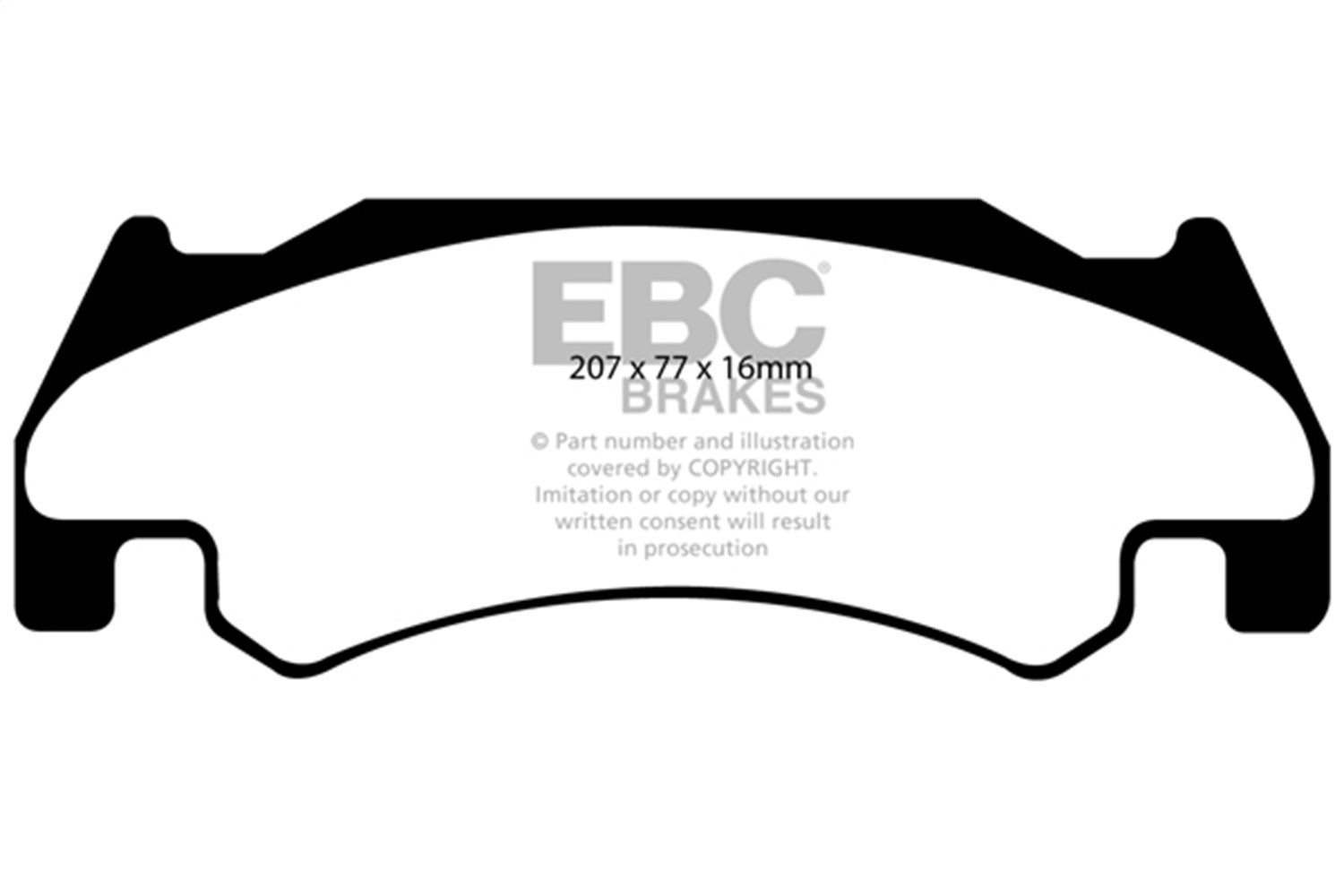 Ebc Brakes Dp61739 6000 Series Greenstuff Truck/Suv Brakes Disc Pads   6000