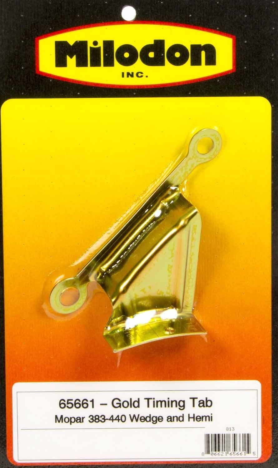 Milodon 65661 Timing Tab For Big Block Mopar, Gold   Timing Tab For Big Block