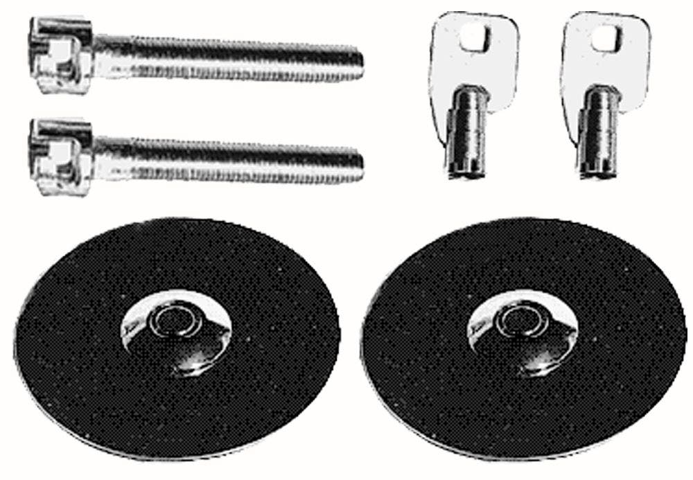 Trans-Dapt 4062 Hood Lock Set Trans Dapt  Hood Pin; Style - Lock, Finish -