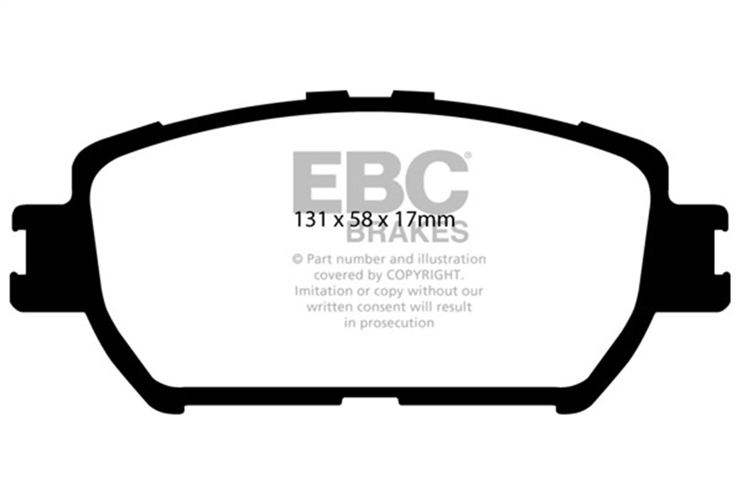 Ebc Brakes Dp41642r Yellowstuff Street And Track Brake Pads   Yellowstuff Street
