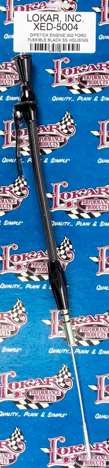 Lokar Xed-5004 Black Stainless Steel Housing Dipstick With Black Fittings For