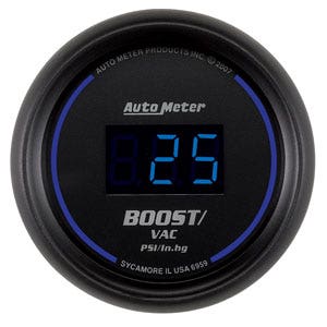 Autometer 6959 Cobalt Digital Boost/Vacuum Gauge Auto Meter Products 6948 Gauge