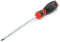 Performance Tool W30987 Black & Red Slotted Screwdriver, 3/16" X 6"