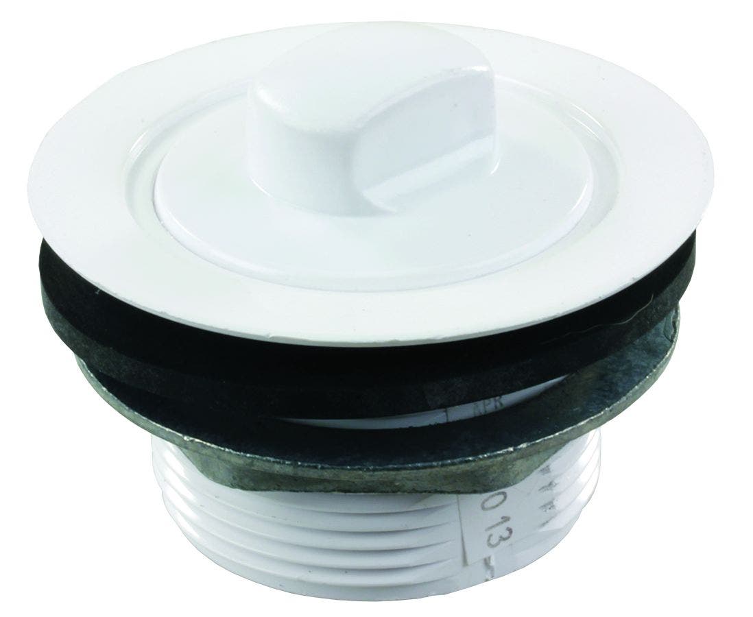 Jr Products 184030-A Polar White 2" Tub Strainer And Drain Stopper   Sink