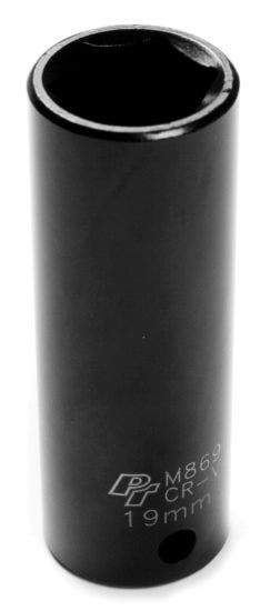 Performance Tool M869 1/2 Drive 6Pt Impact Socket, 19Mm   1/2 Drive 6Pt Impact