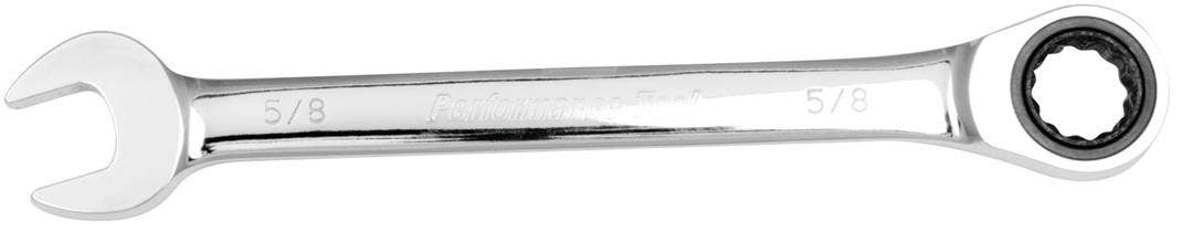 Performance Tool W30256 Professional Chrome Vanadium Sae 5/8" Ratcheting Wrench