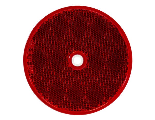 Reflector  Red  3-3/16In Round Bolt Reflector  Red  3-3/16In Round Bolt