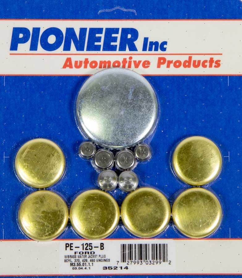 Pioneer 460 Ford Freeze Plug Kit - Brass,Pe-125-B  460 Ford Freeze Plug Kit -