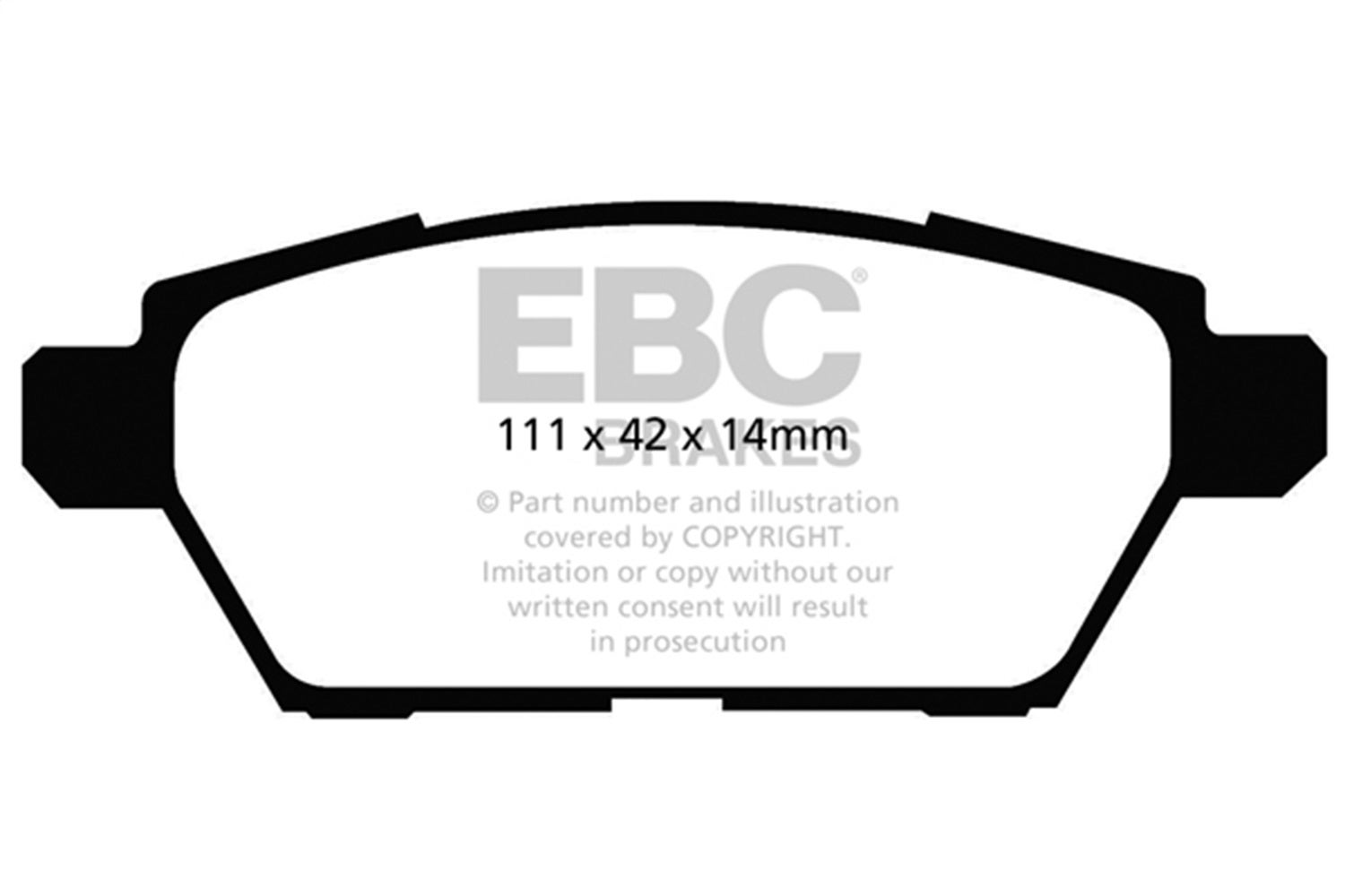 Ebc Brakes Dp41766r Yellowstuff Street And Track Brake Pads   Yellowstuff Street