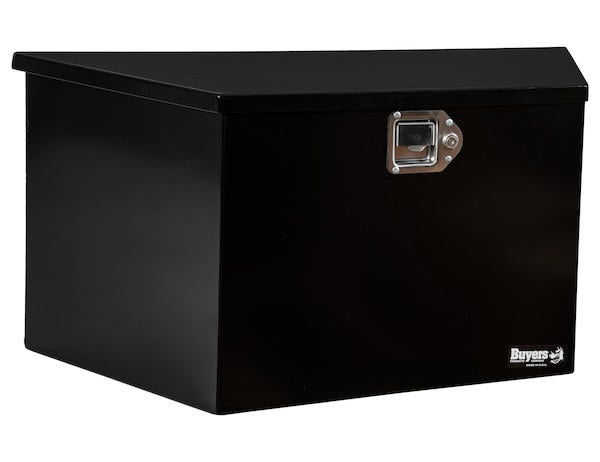 Buyers Products Black Steel Trailer Tongue Truck Box (15X14.5X34/22.5 Inch)